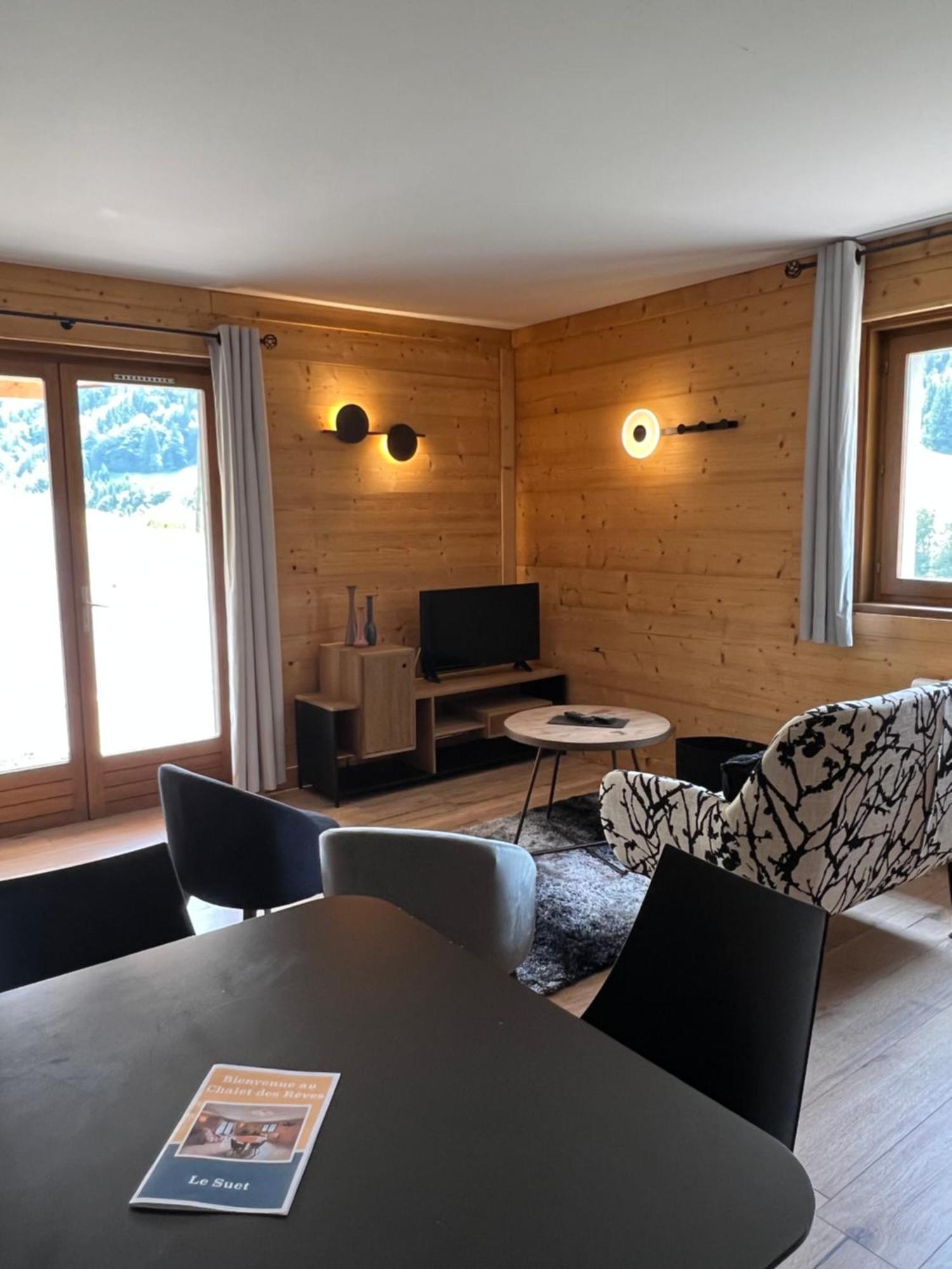 Neuf Chalet 4P Le Suet Jacuzzi Privatif Entremont Luaran gambar